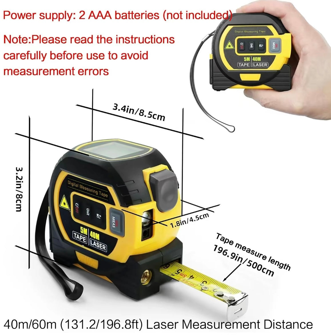 Digital Laser Measuring Tape