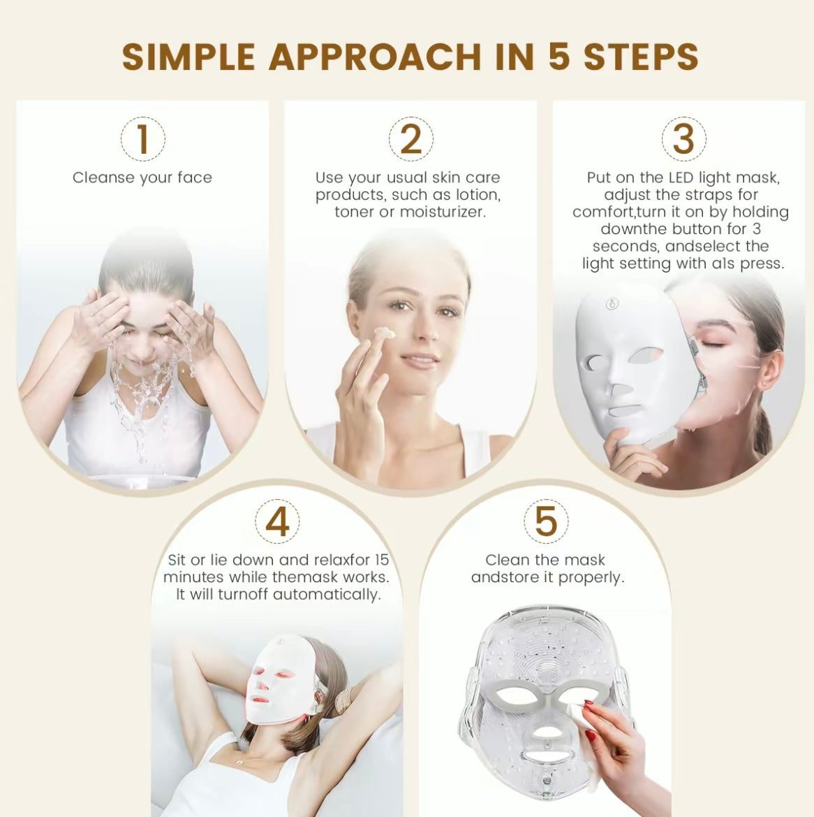 Kavires LED Facial Mask