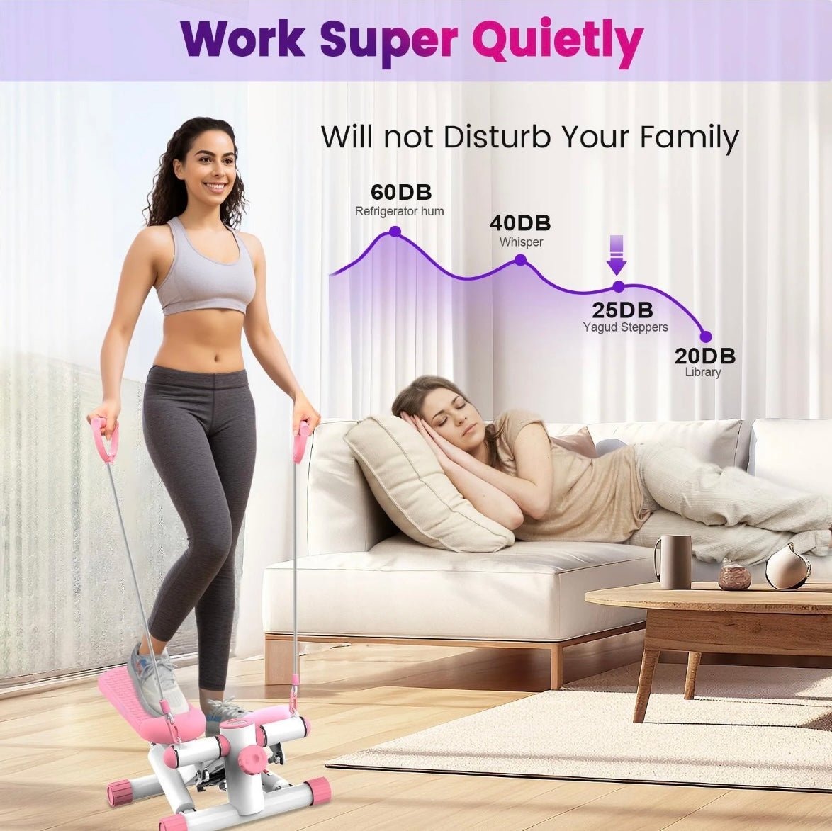 Home Fitness Stepper Machine - KAVIRES