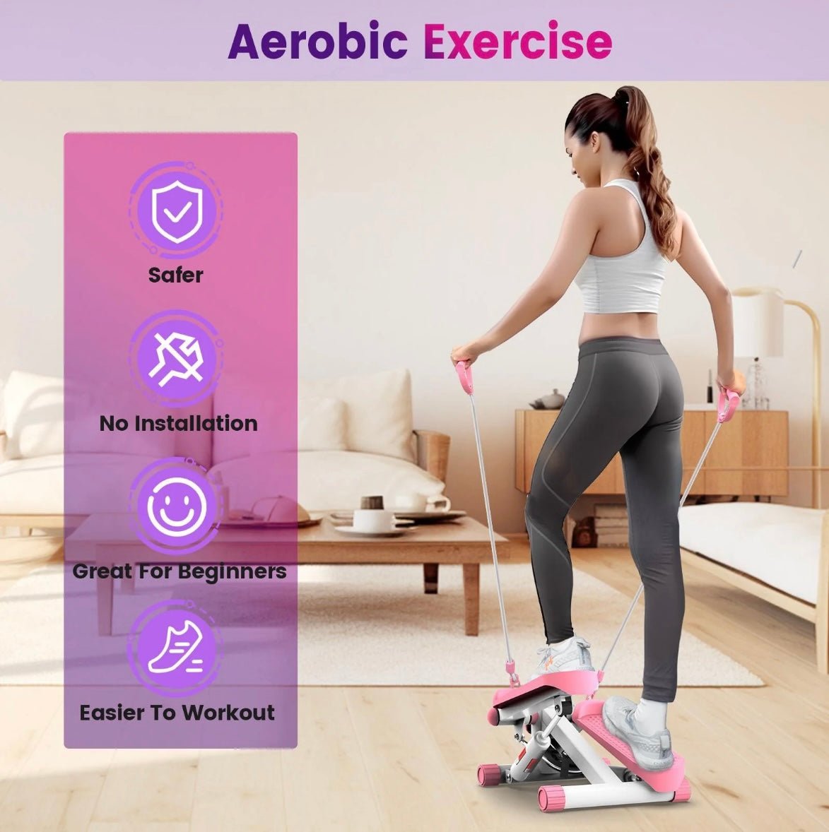 Home Fitness Stepper Machine - KAVIRES