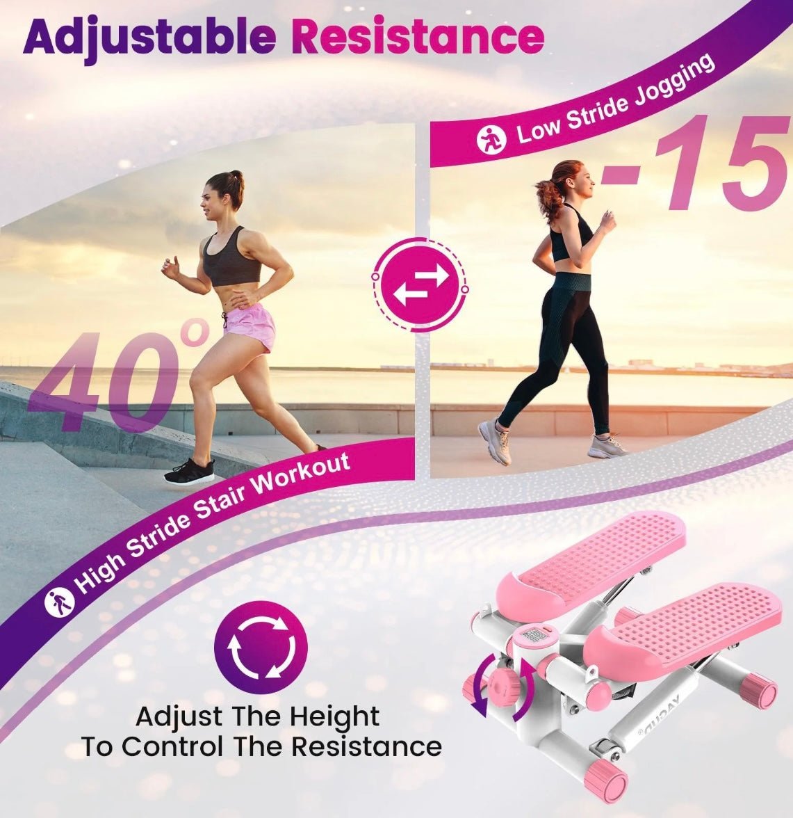 Home Fitness Stepper Machine - KAVIRES
