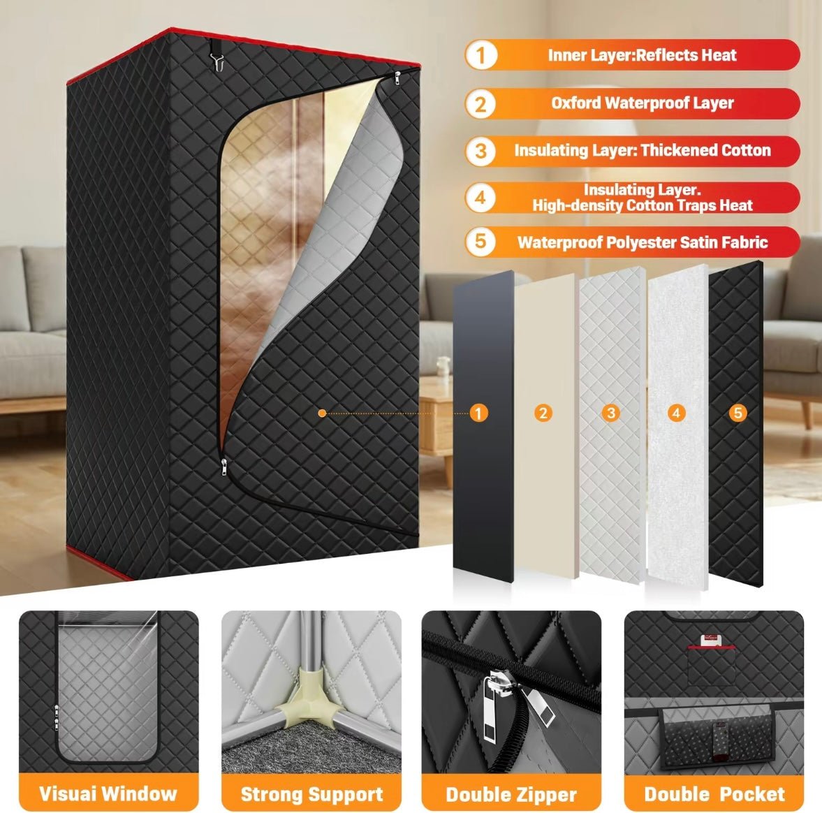 Portable Home Steam Sauna - KAVIRES